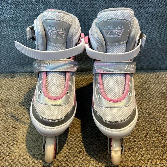 Kuxuan Adjustable Inline Skates with Illuminating  Wheels, Kids Girls (3-6Y) - Picture 2 of 8
